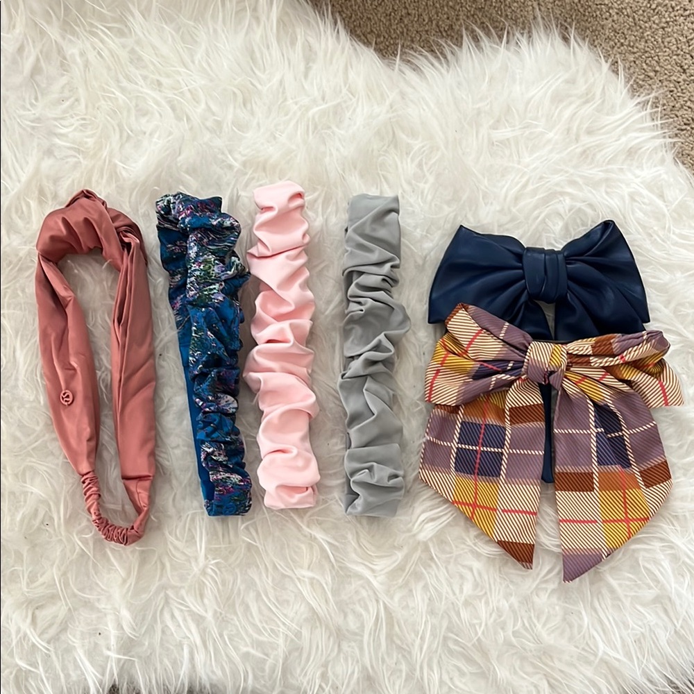 Hair Accessories - Lululemon headbands and Anthropologie bows